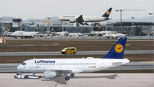 Angajați ai Lufthansa intră din nou în grevă. Mii de zboruri vor fi din nou afectate