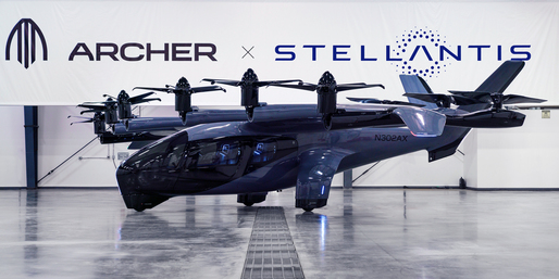 Stellantis și-a majorat participarea în Archer, compania care dezvoltă primul taxi aerian electric cu decolare verticală