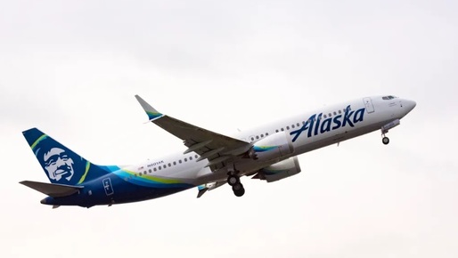 Boeing a plătit aproximativ 160 de milioane de dolari Alaska Air Group drept compensație inițială pentru blocarea la sol a avioanelor 737 MAX 9