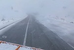VIDEO Ninge pe Transalpina. Apel al drumarilor către șoferi