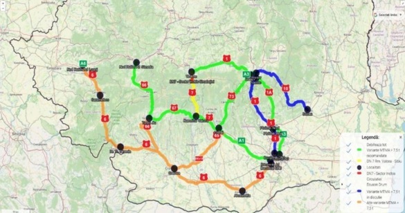 HARTĂ CNAIR anunță mai multe rute ocolitoare ale Văii Oltului pentru perioada cât circulația va fi închisă