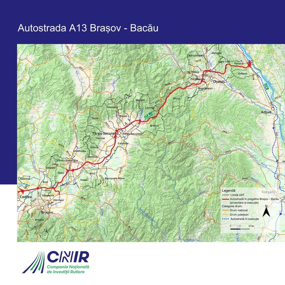 VIDEO&FOTO Pas avansat la autostrada Brașov-Bacău