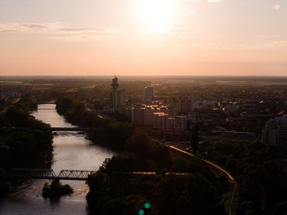FOTO Cel mai mare pod hobanat din România, inaugurat la Satu Mare peste râul Someș
