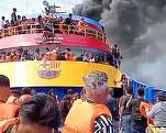 VIDEO Un feribot a luat foc în Indonezia. 568 de persoane au supraviețuit, trei au murit