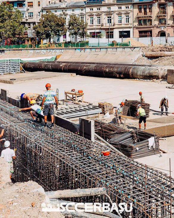 Lucrările la Planșeul Unirii: Demolări majore peste Dâmbovița, lângă Hanul lui Manuc FOTO