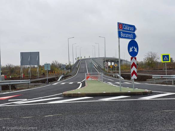 Nou pasaj rutier deschis, pas pentru fluența traficului între A2 și DN3 - FOTO