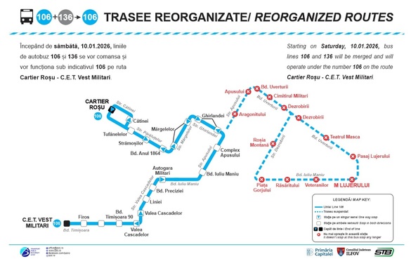 Dispare o linie de autobuz în București ANUNȚ