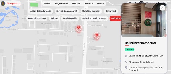 FOTO Rompetrol instalează defibrilatoare în 80 de benzinării și mai multe spații publice din Constanța și Prahova