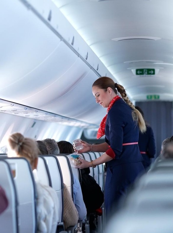 Sandwich și sticlă cu apă gratuite în avion, indiferent de tipul de bilet ales, ofertate de AnimaWings