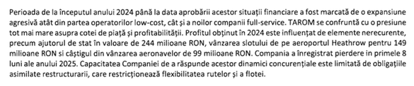 TAROM - lovit puternic de low-cost: Pierdere deja de zeci de milioane euro în locul profitului sperat pe S1 2025. Set de măsuri planificate pentru