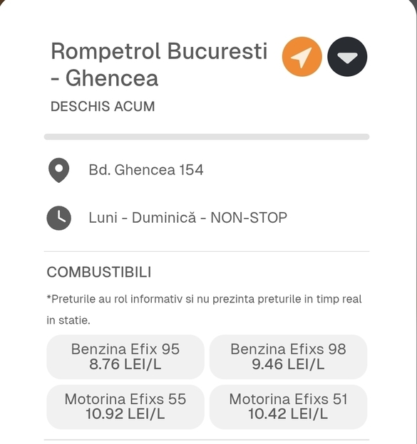 ULTIMĂ ORĂ FOTO Ieftinire masivă a benzinei. Prețul a coborât sub pragul de 9 lei/l în stațiile Rompetrol