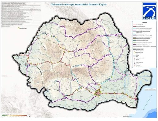 FOTO Trei noi noduri rutiere pe autostrăzile A1, A2 și A3. Unde vor fi amplasate