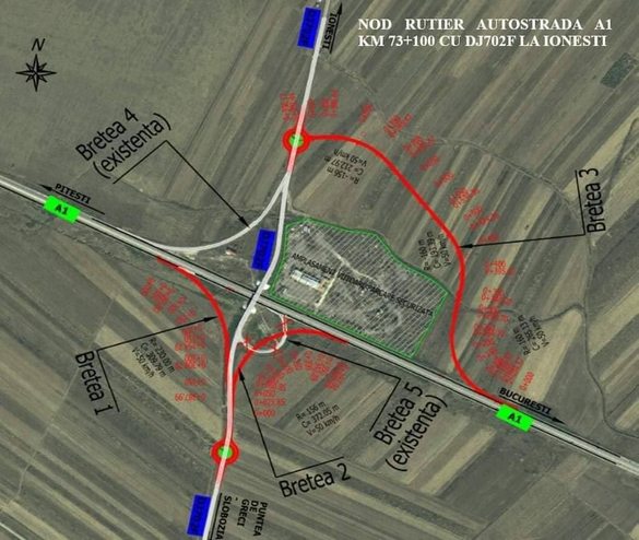 FOTO Trei noi noduri rutiere pe autostrăzile A1, A2 și A3. Unde vor fi amplasate