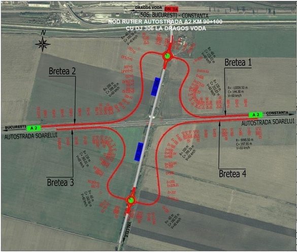 FOTO Trei noi noduri rutiere pe autostrăzile A1, A2 și A3. Unde vor fi amplasate