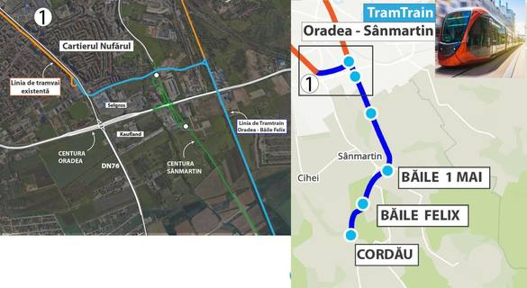 FOTO Primul Tram-train din țară, cea mai mare investiție în Oradea: Va oferi oamenilor o variantă mai simplă, mai rapidă și mai civilizată de a se deplasa