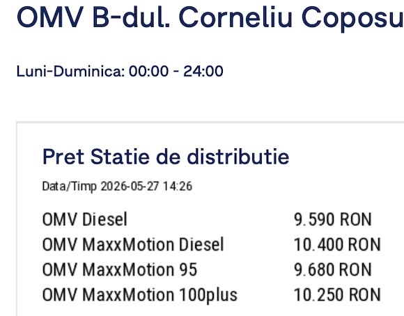 ULTIMA ORĂ O nouă scumpire a benzinei, care a sărit peste prețul motorinei și în stațiile OMV și Petrom