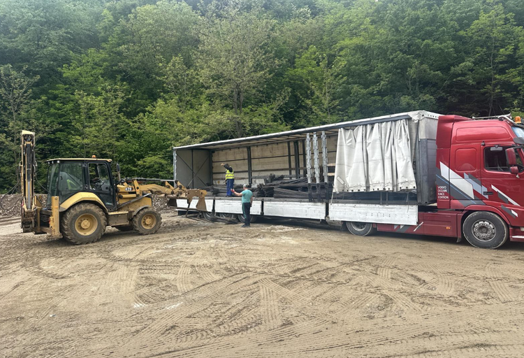 FOTO Nou drum prin munți, în România. Lucrările la „Drumul Regelui”, proiect de 42 de milioane de euro, avansează în ritm accelerat