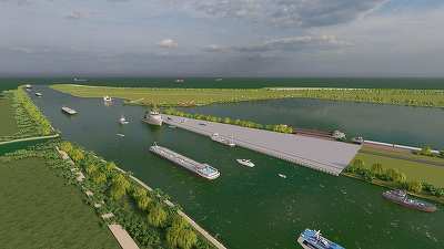 FOTO România modernizează un nou port strategic. Lucrările la portul Sulina, aproape de final