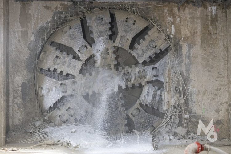 FOTO&VIDEO Metrou spre Aeroportul Otopeni. TBM-ul „Sfânta Maria” este la stația Piața Montreal
