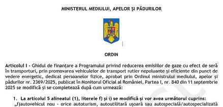 ULTIMA ORĂ Ghidul Rabla 2026: exclusiv mașini fabricate în UE și câteva țări din jur. Tichetele încep de la 10.000 de lei