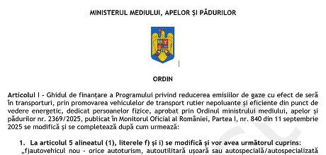 ULTIMA ORĂ Ghidul Rabla 2026: exclusiv mașini fabricate în UE și câteva țări din jur. Tichetele încep de la 10.000 de lei