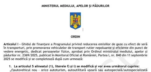 ULTIMA ORĂ Ghidul Rabla 2026: exclusiv mașini fabricate în UE și câteva țări din jur. Tichetele încep de la 10.000 de lei