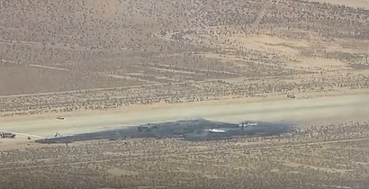VIDEO Avion B-52 al Forțelor Aeriene ale SUA prăbușit în California