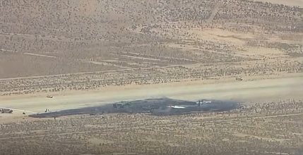 VIDEO Avion B-52 al Forțelor Aeriene ale SUA prăbușit în California