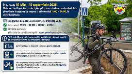 Metrorex extinde orele de acces la metrou cu biciclete și trotinete