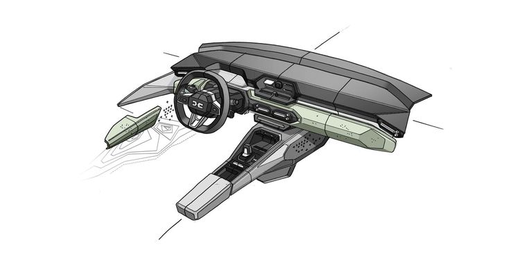 FOTO Primele schițe create de designerul misterios al Daciei Striker, autorul conceptelor Manifesto și Sandrider