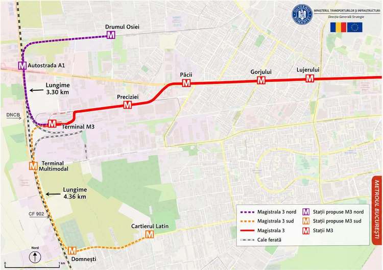 FOTO Metrou extins spre Militari Residence, Cartierul Latin, Centura Capitalei, Chiajna. Primăria Sectorului 6 a primit oficial din partea Metrorex protocolul de asociere
