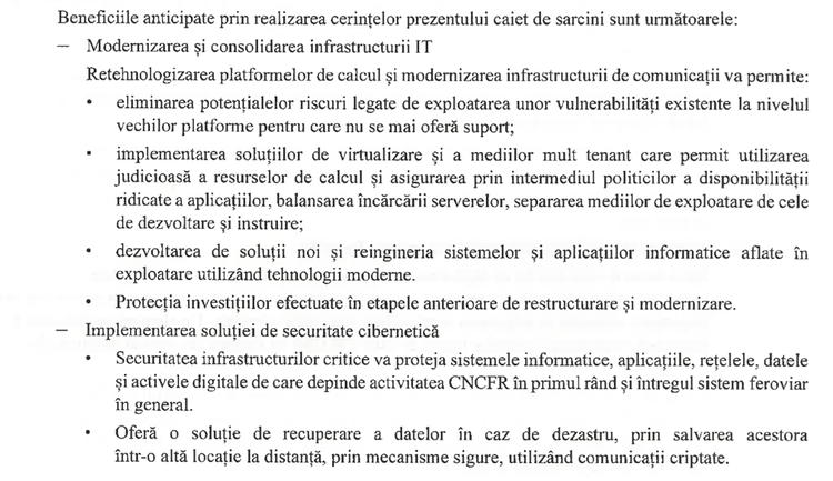 CFR are buget de peste 110 milioane de lei pentru securitate cibernetică DOCUMENT