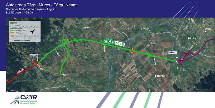 FOTO Start la primul șantier pe sectorul montan al A8 și primul lot de autostradă construit vreodată în Harghita
