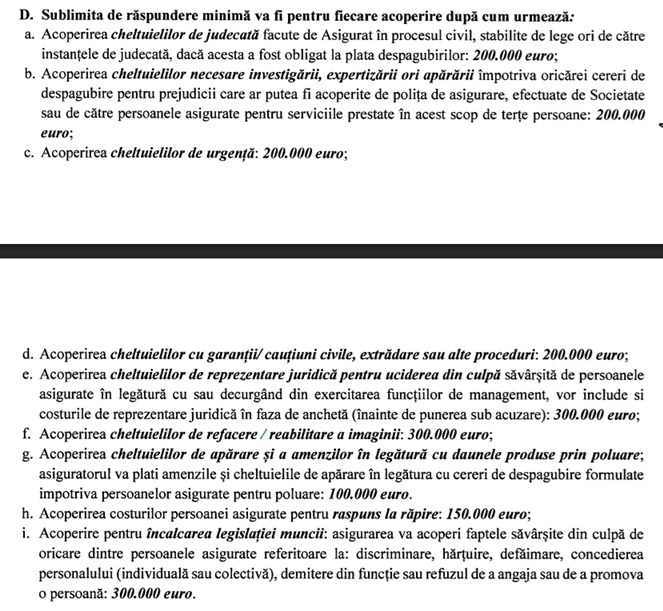 DOCUMENT Conducerea Aeroporturi București și-a asigurat răspunderea profesională pentru 5 milioane de euro