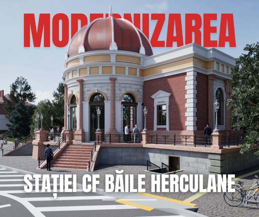 FOTO Băile Herculane primesc o nouă gară