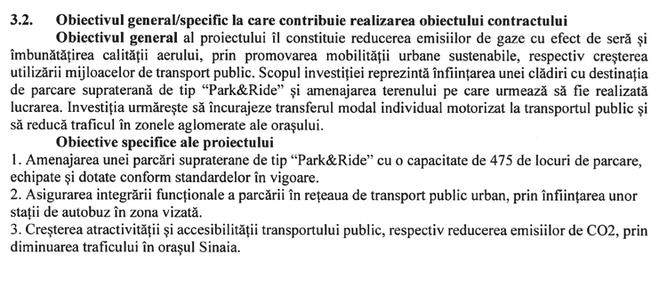 DOCUMENT Sinaia va avea o parcare de aproape 500 de locuri. Cinci oferte