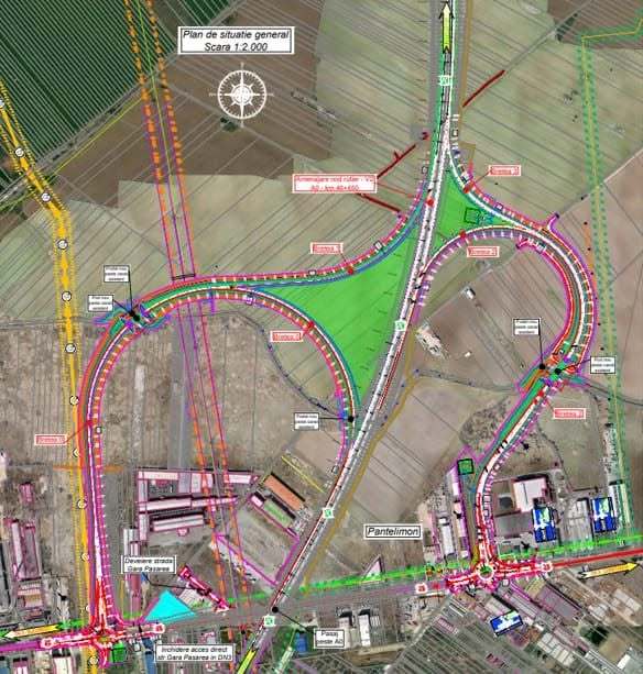 FOTO Nou nod rutier pe Autostrada A0. Nodul Rutier Pantelimon va asigura conexiunea dintre A0 și DN3