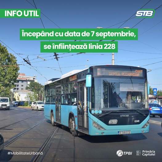 FOTO Linie nouă de autobuze deschisă de săptămâna viitoare în București