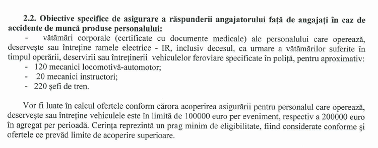 DOCUMENT Asirom VIG ofertează CFR Călători pentru asigurarea trenurilor și personalului care le deservește. Polițele depășesc 40 milioane lei