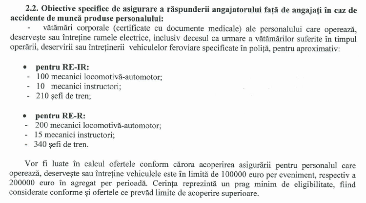 DOCUMENT Asirom VIG ofertează CFR Călători pentru asigurarea trenurilor și personalului care le deservește. Polițele depășesc 40 milioane lei
