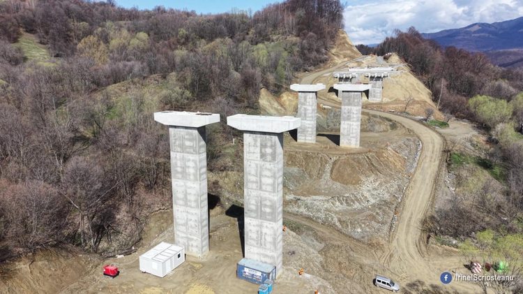 VIDEO Viaduct gigant pe Autostrada Sibiu-Pitești