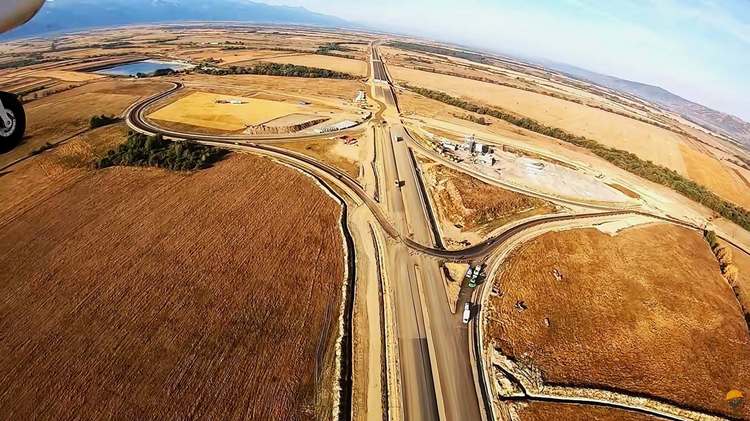 FOTO Imagini spectaculoase pe Autostrada Sibiu - Făgăraș.