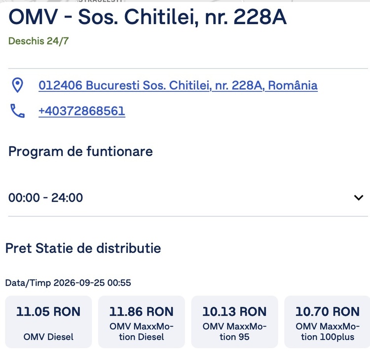 INEDIT OMV Petrom s-a răzgândit: a anulat scumpirile efectuate la miezul nopții. Motorina rămâne sub pragul de 11 lei