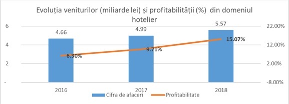 GRAFICE Analiză: Veniturile din industria hotelieră cresc pentru al optulea an consecutiv. Profitabilitatea, avans spectaculos. Și o surpriză: cine deține aproape jumătate din cota de piață a industriei hoteliere din România 