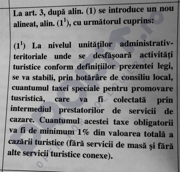 Legea turismului, schimbată: Turiștii vor fi taxați în plus pentru cazare