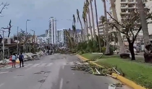 VIDEO Faimoasa stațiune Acapulco a suferit distrugeri masive după ce a fost lovită cu furie de urganul Otis