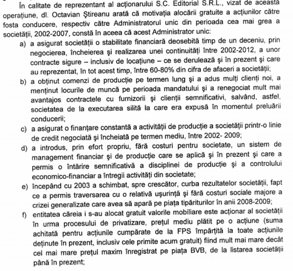 Extras din procesul verbal al AGA ICOA SA din 28 aprilie 2010