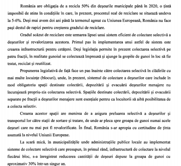 Blocurile de locuințe vor trebui dotate obligatoriu cu spații de colectare selectivă a deșeurilor