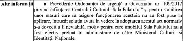 Capitala și Festivalul Enescu rămân fără sală de concerte modernă: Guvernul a renunțat la renovarea Sălii Palatului cu 30 milioane euro de la BDCE. Sala revine la RA-APPS, care administrează imobilele pentru demnitari