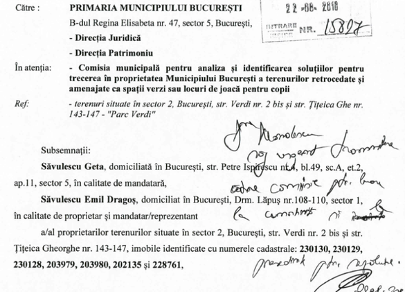 CONFIRMARE Primăria Capitalei cumpără Parcul Verdi de la fostul acționar la Dinamo Dragoș Săvulescu cu aproape 50 milioane euro. Vânzătorii voiau inițial peste 87 milioane euro